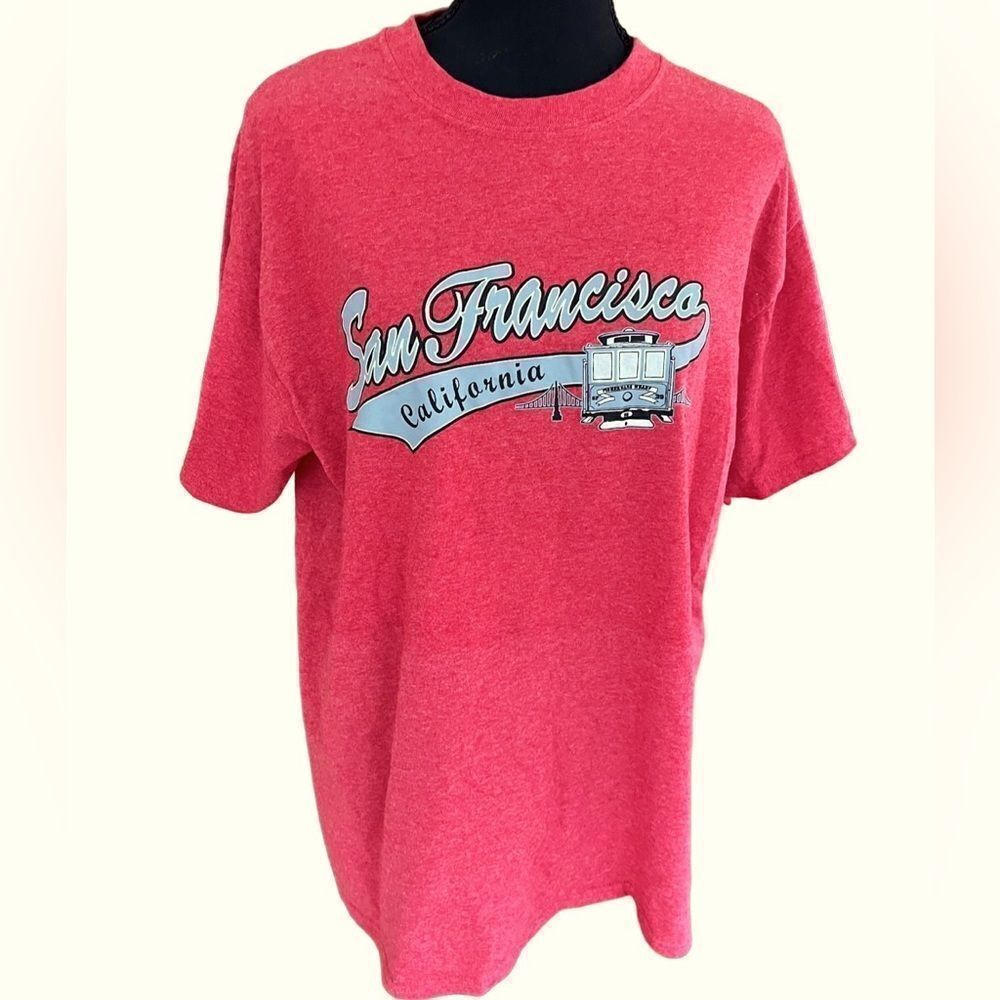 Port & Company red San Francisco graphic short sleeved tee size L